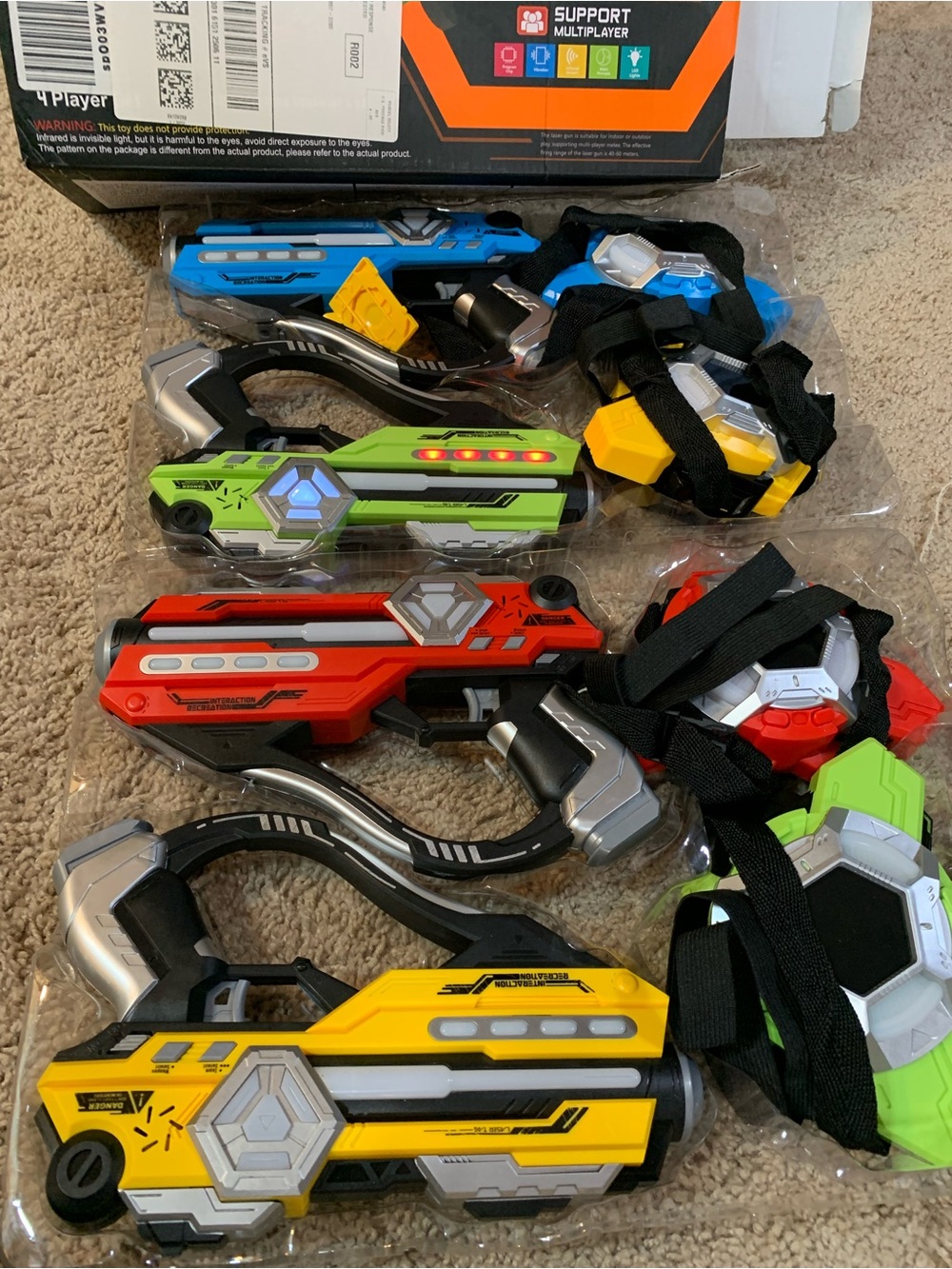 Laser Tag.  Set of 4